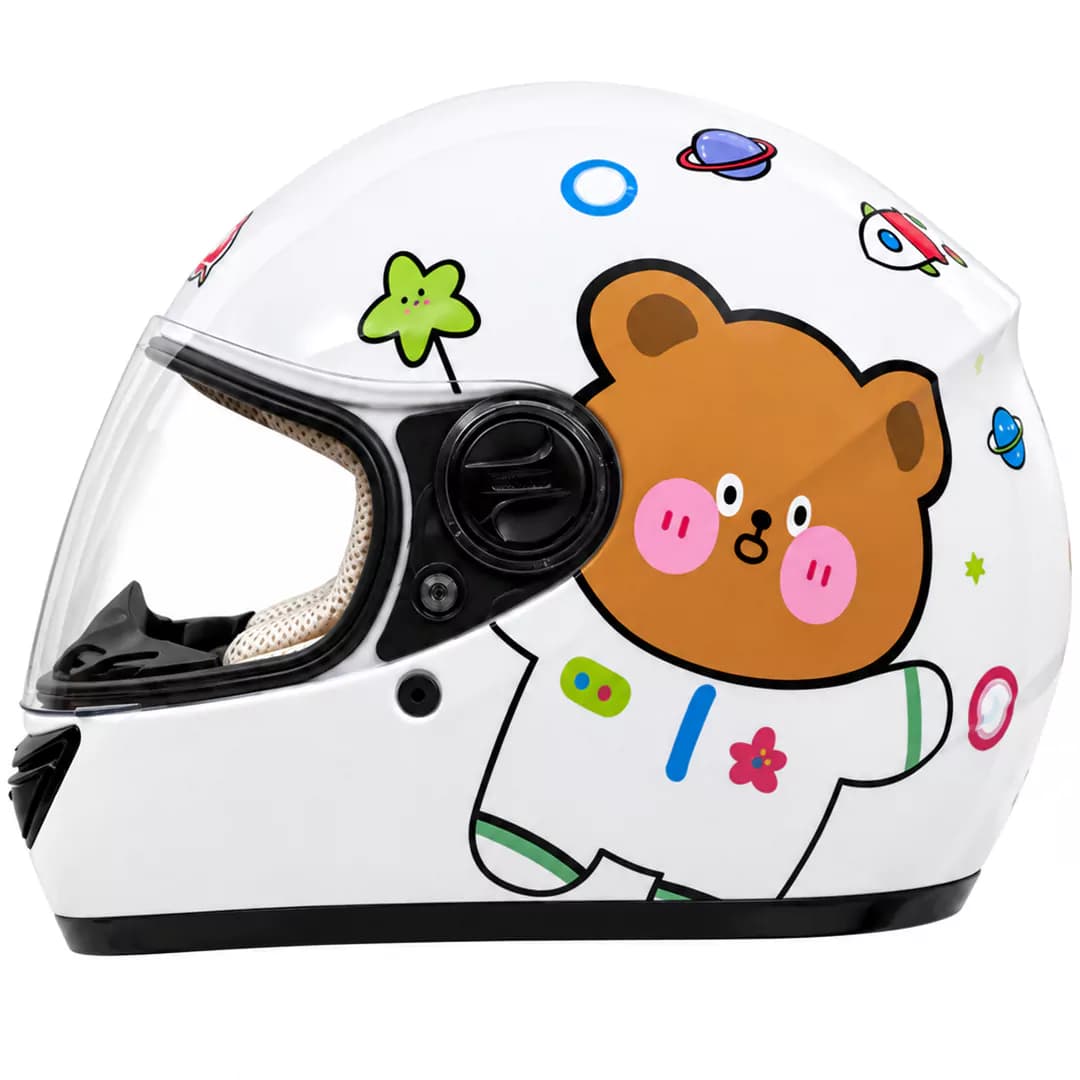 کلاه کاسکت فک ثابت بچگانه ردلاین مدل 11-906 BRIGHT WHITE LITTLE BEAR — تصویر ۲
