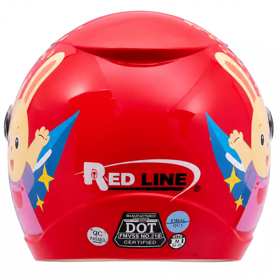 کلاه کاسکت بدون فک بچگانه ردلاین مدل 9-908 BRIGHT RED RABBIT — تصویر ۴