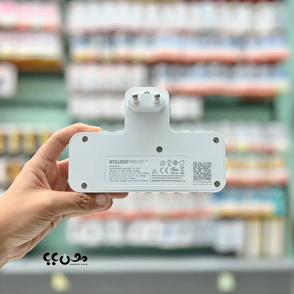 چندراهی برق LDNIO SC2311 | شارژ سریع PD و QC3.0 — تصویر ۴
