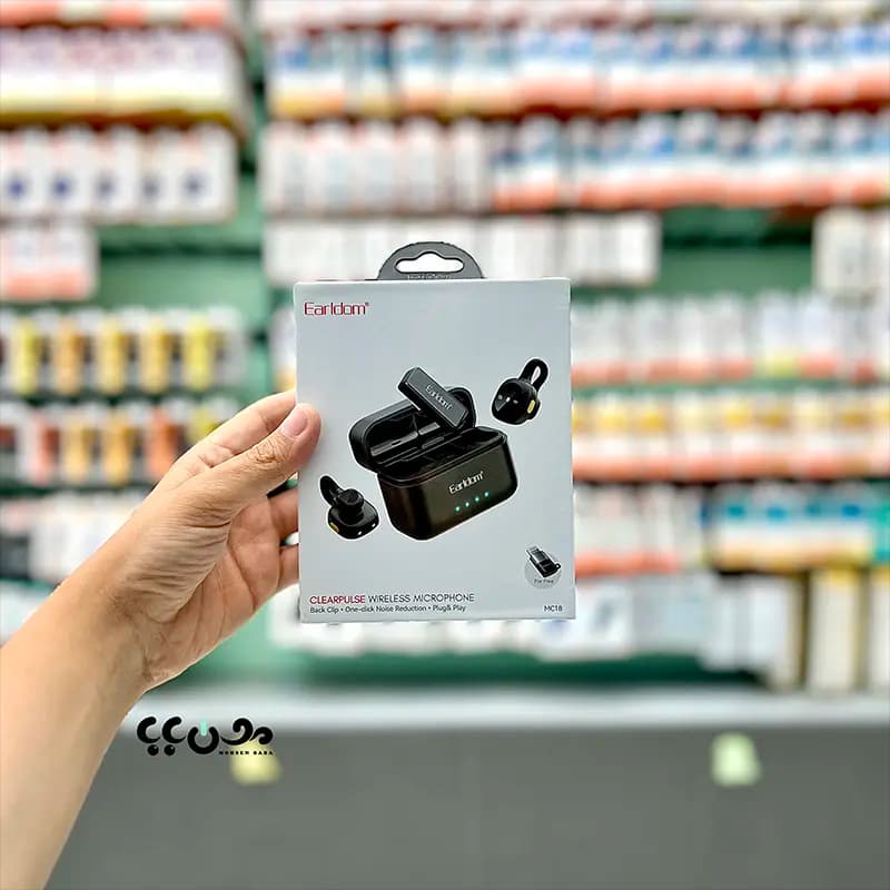 میکروفون یقه ای بی سیم ارلدام مدل MC18 اصل — تصویر ۲
