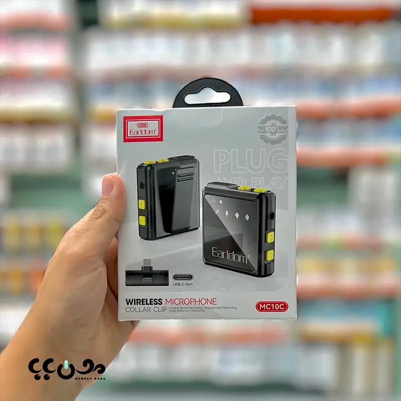 میکروفون یقه ای بی سیم ارلدام مدل MC10C | برای تایپ سی — تصویر ۲