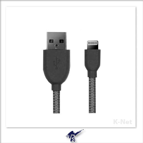 کابل آیفون iPhone Braided cable مدل K-CUAM2LIB12 طول 1.2 متر