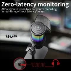 میکروفون رومیزی جی ماری مدل MC-PW13 | میکروفون USB حرفه ای برای تولید محتوا، استریم و پادکست — تصویر ۸