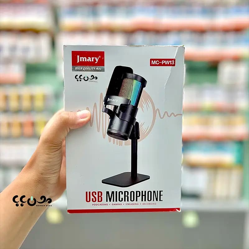 میکروفون رومیزی جی ماری مدل MC-PW13 | میکروفون USB حرفه ای برای تولید محتوا، استریم و پادکست — تصویر ۲