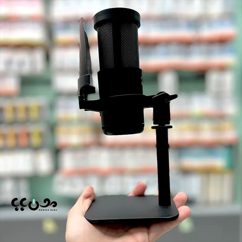 میکروفون رومیزی جی ماری مدل MC-PW13 | میکروفون USB حرفه ای برای تولید محتوا، استریم و پادکست — تصویر ۶