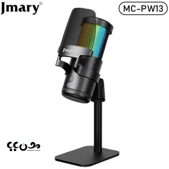 میکروفون رومیزی جی ماری مدل MC-PW13 | میکروفون USB حرفه ای برای تولید محتوا، استریم و پادکست