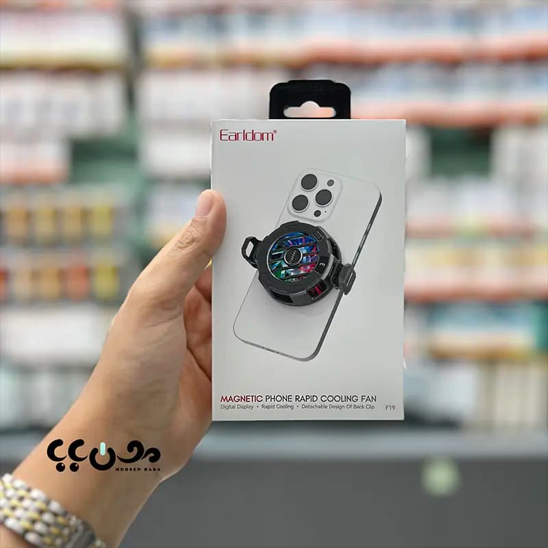 فن گیمینگ موبایل ارلدام ET-F19 | فن خنک کننده مگنتی گوشی — تصویر ۲