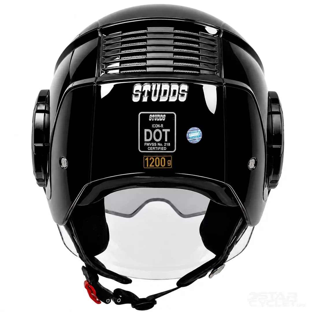 کلاه کاسکت بدون فک استادز مدل iCON BLACK — تصویر ۵