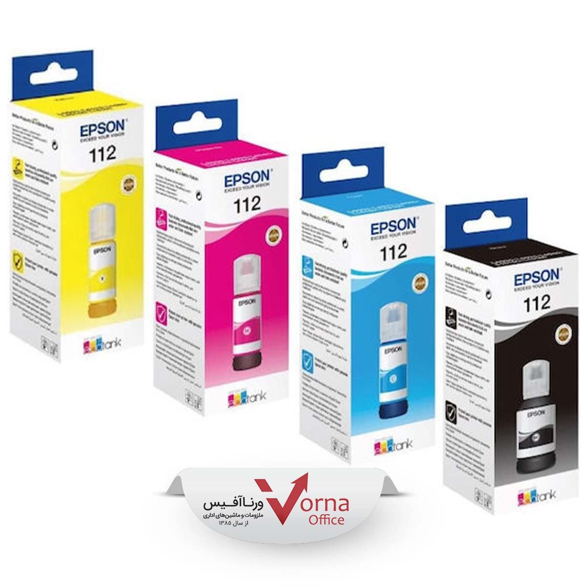 جوهر اورجینال EPSON مدل 112 کیت 4 رنگ — تصویر ۲