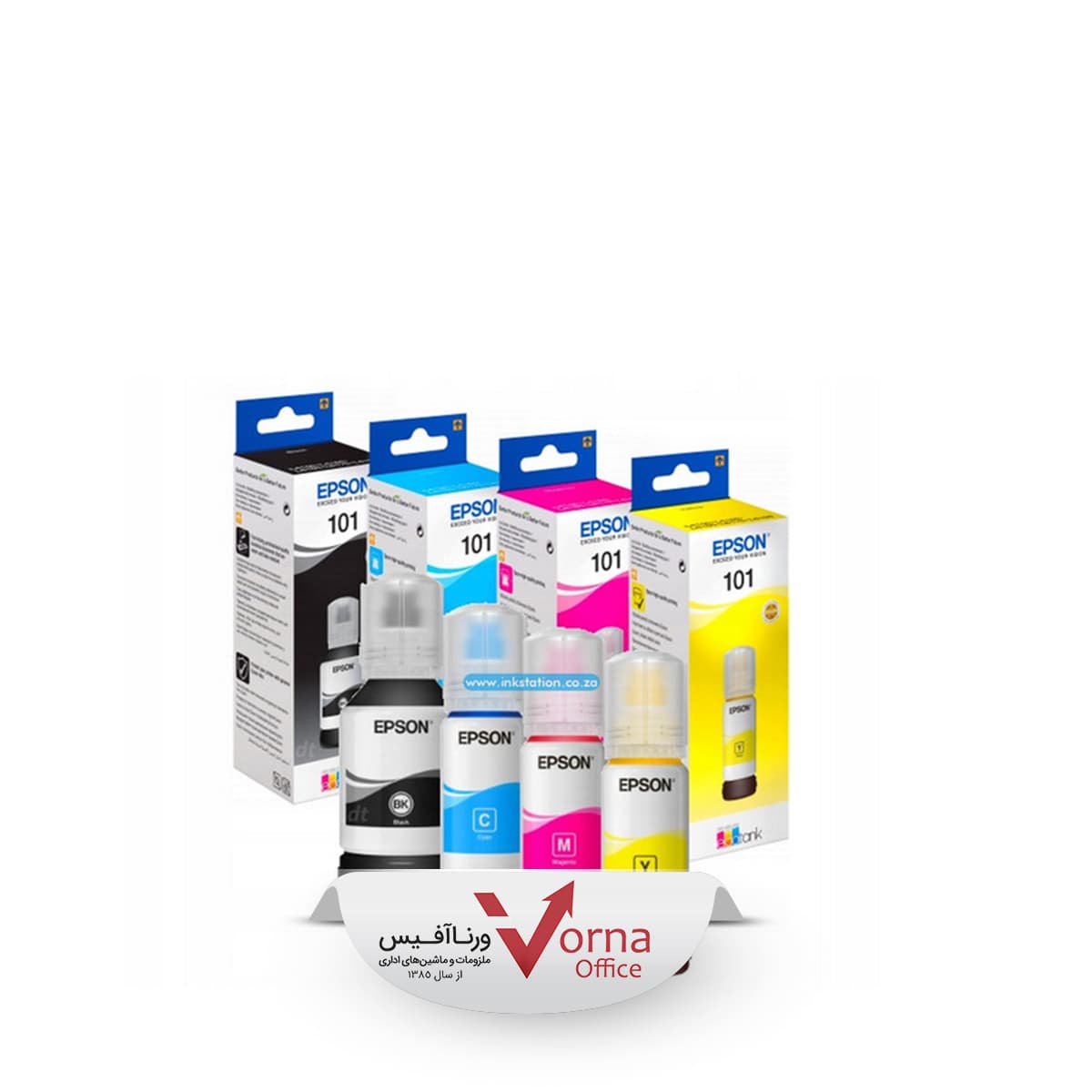 جوهر اورجینال EPSON مدل 101 کیت 4 رنگ — تصویر ۲