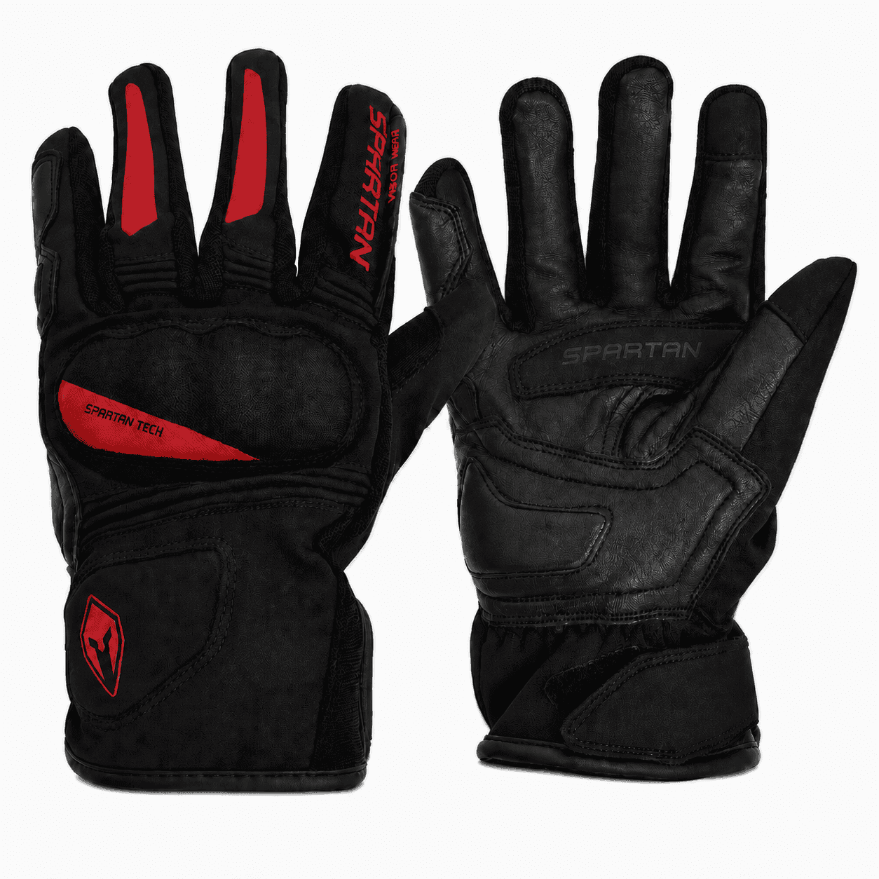 دستکش زمستانی اسپارتان مدل BLACK RED — تصویر ۲