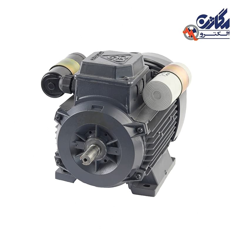 الکتروموتور موتوژن تک فاز دو خازن 1.1 کیلووات (1.5 اسب) 1500 دور