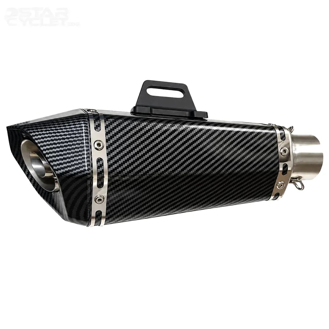 اگزوز 6گوش سایلنسردار آکراپوویچ مدل BLACK CARBON بست دار