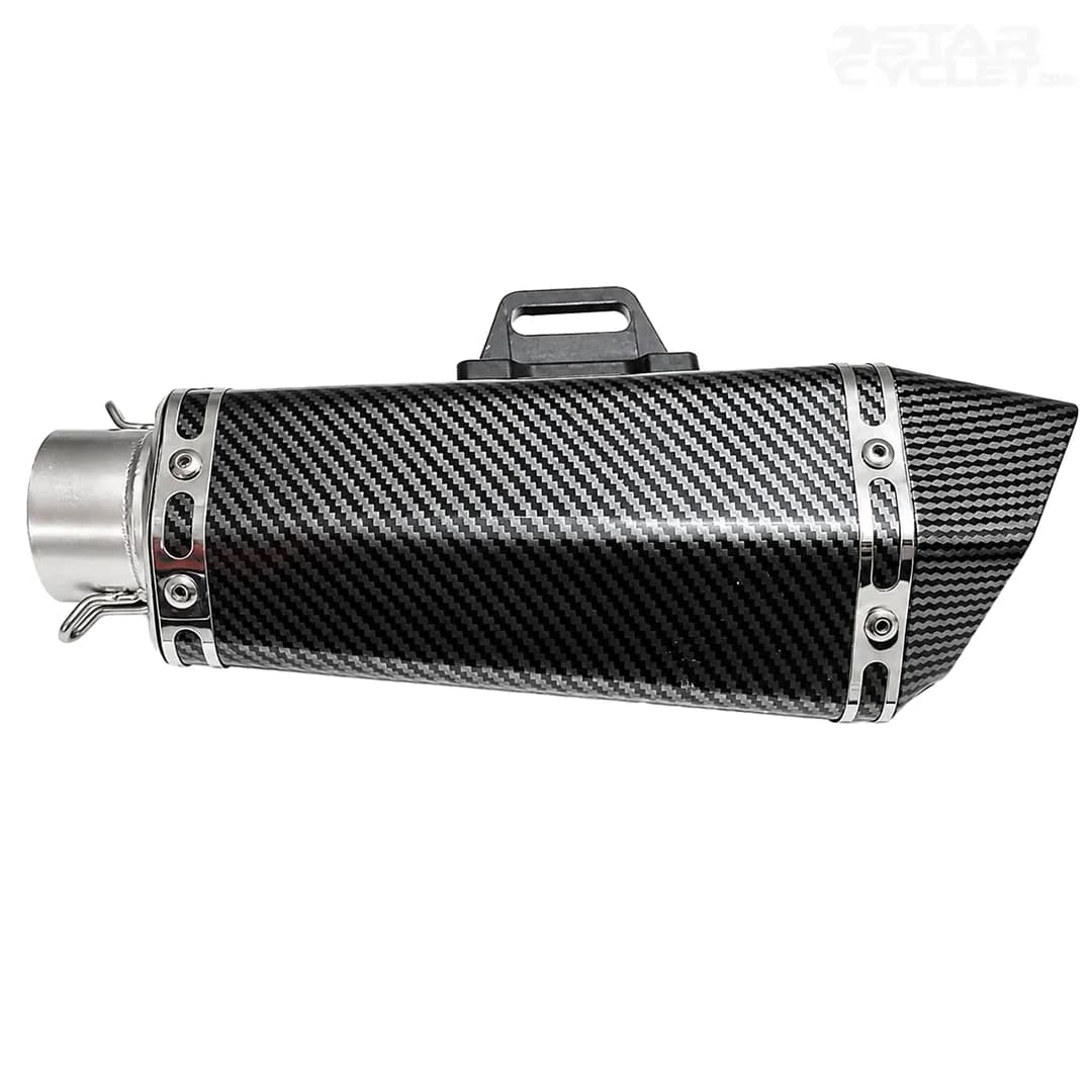 اگزوز 6گوش سایلنسردار آکراپوویچ مدل BLACK CARBON بست دار — تصویر ۲