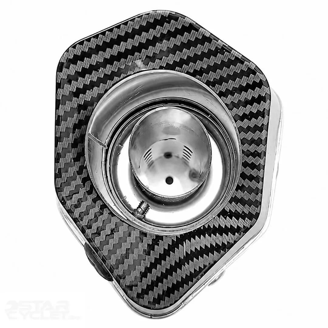 اگزوز 6گوش سایلنسردار آکراپوویچ مدل BLACK CARBON بست دار — تصویر ۳