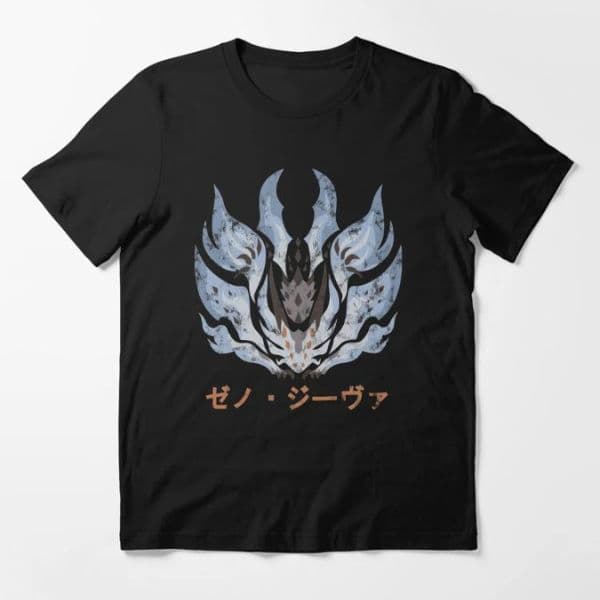 تی شرت گیمی Monster Hunter World Xeno’jiiva Kanji Icon Essential — تصویر ۲
