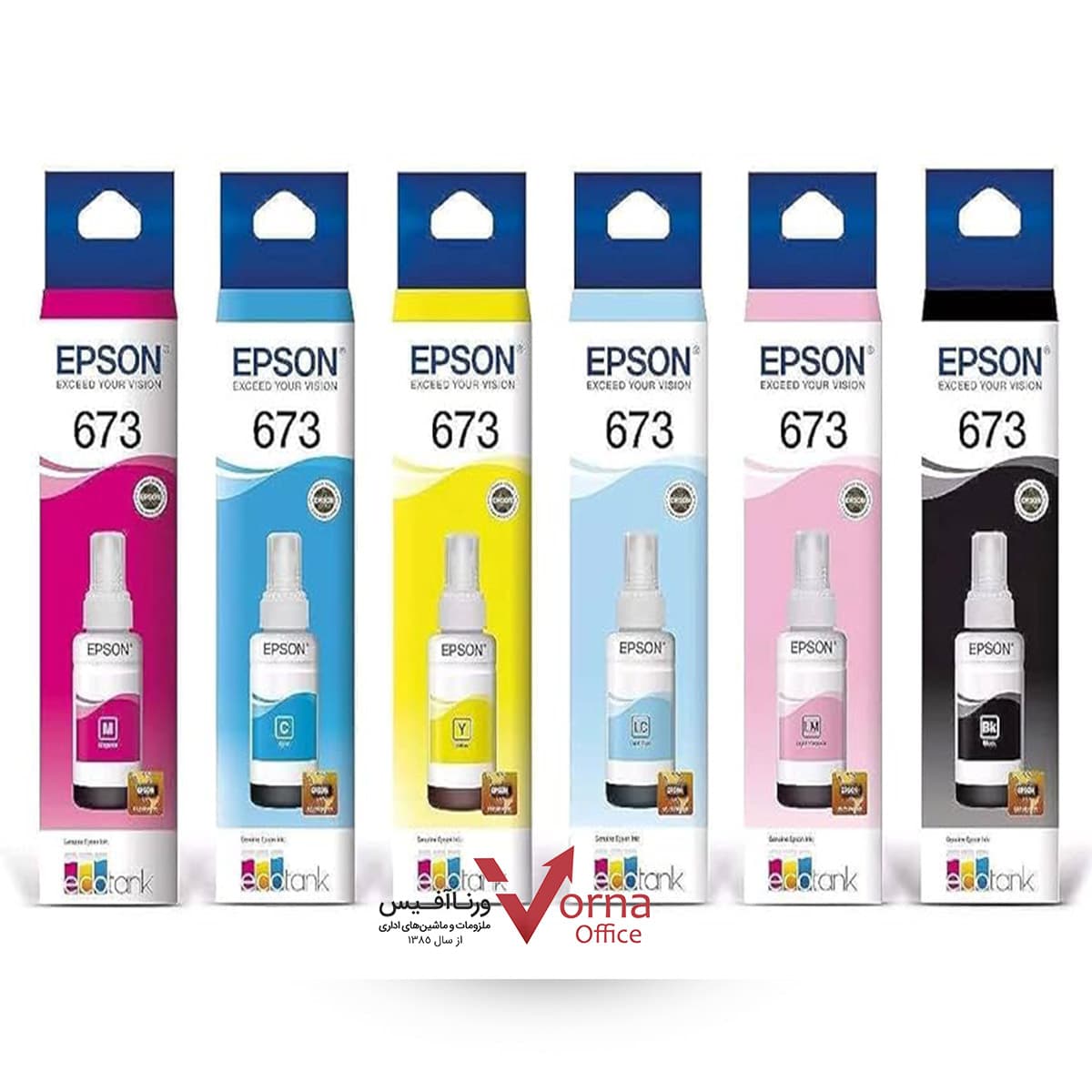 جوهر اورجینال EPSON مدل 673 کیت 6 رنگ — تصویر ۲