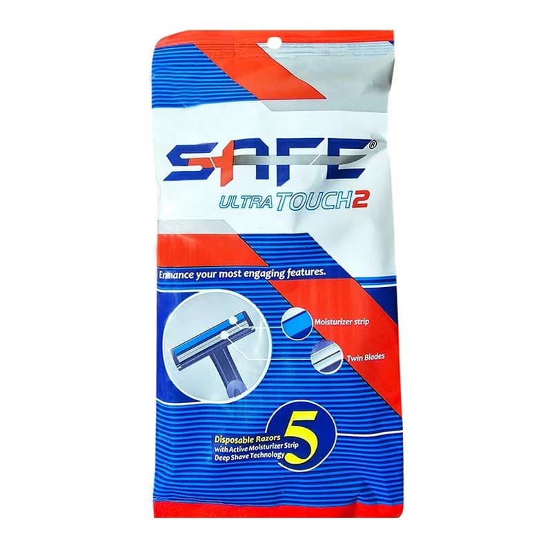 تیغ خودتراش 2 لبه سیف – SAFE بسته 5 عددی