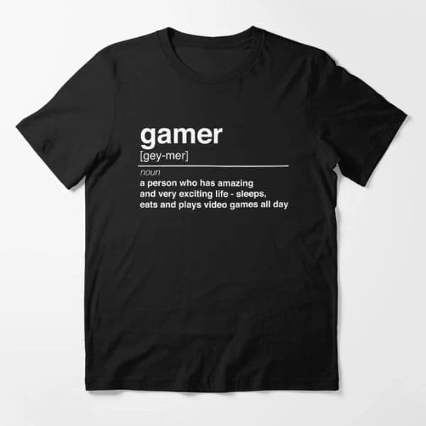 تی شرت گیمی Gamer definition Essential — تصویر ۲