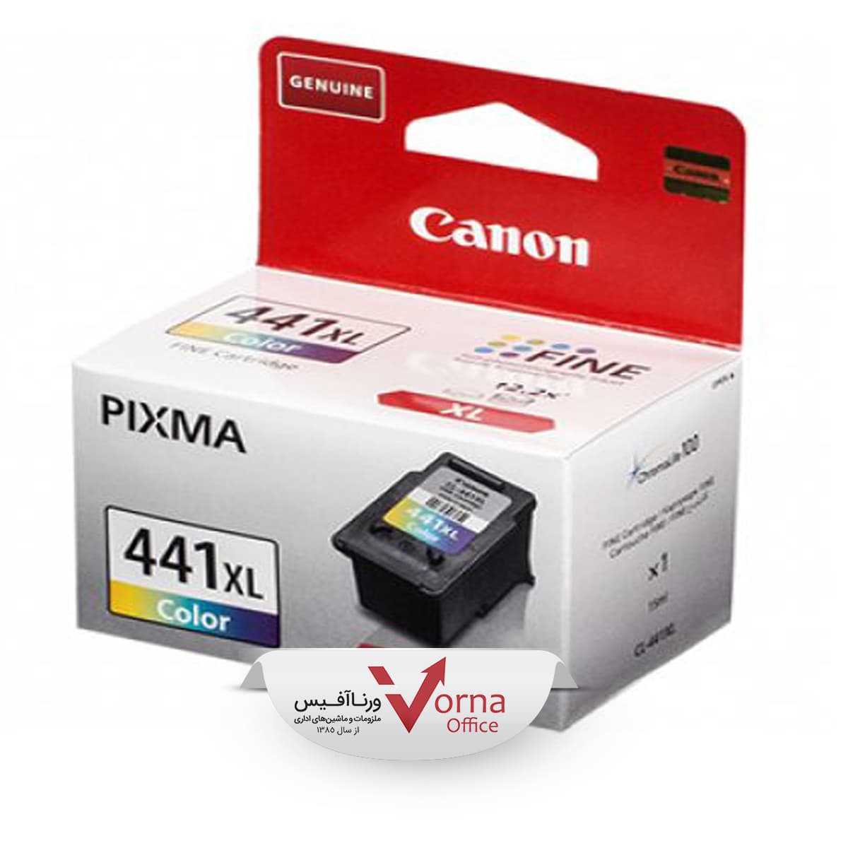 کارتریج جوهر افشان اصل Canon رنگی کد CL_441XL — تصویر ۲