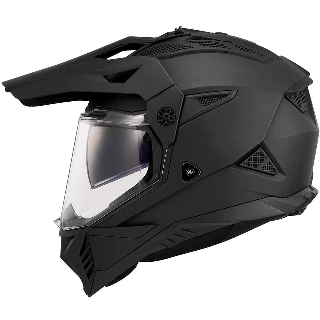 کلاه کاسکت ال اس تو مدل اندرو PIONEER II MATT BLACK MX702 — تصویر ۲