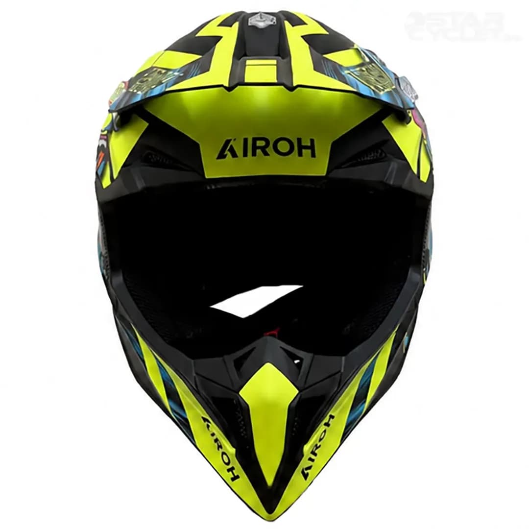 کلاه کاسکت کراسی آیرو مدل RAP CYBER YELLOW MATT — تصویر ۳