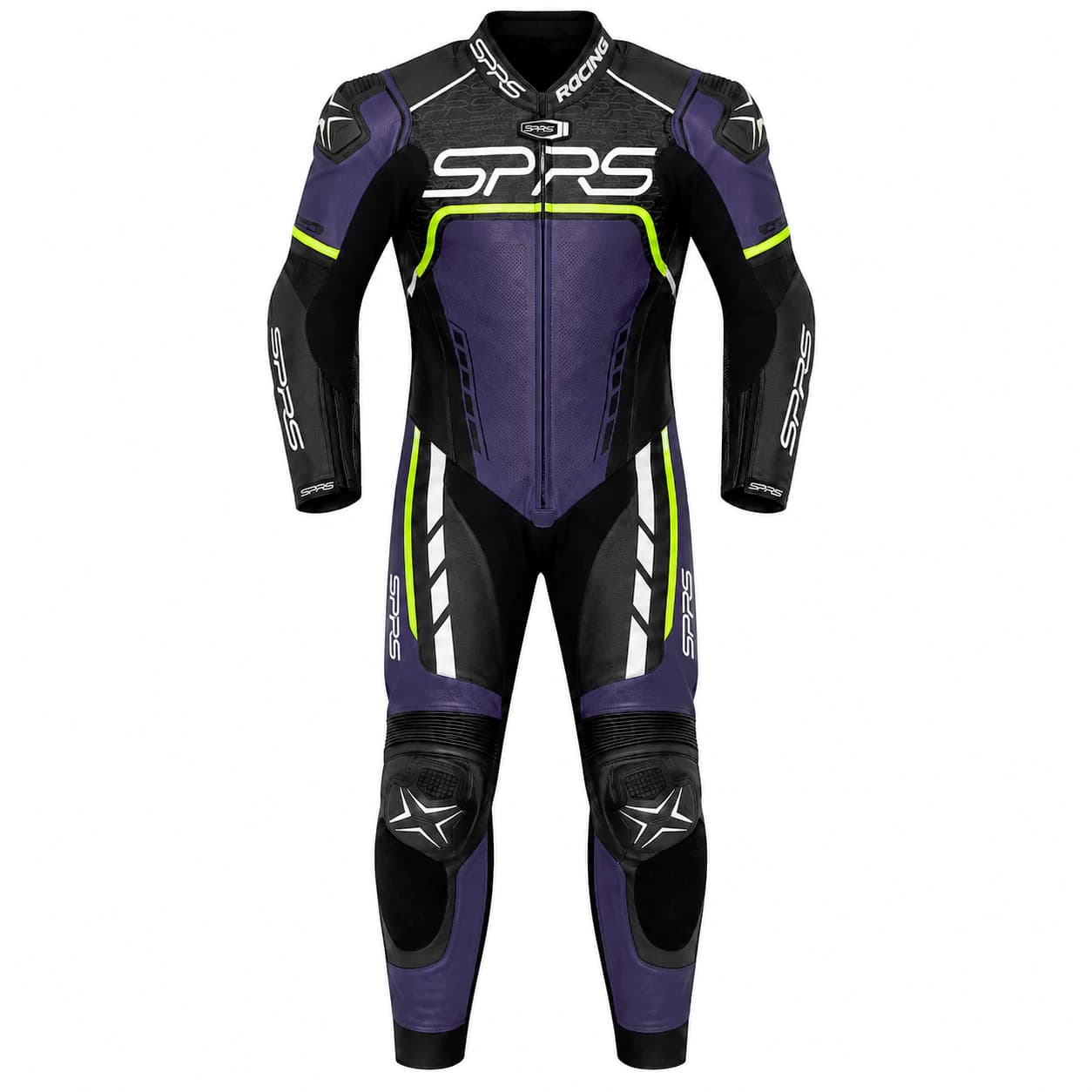 لباس ریسی یک تیکه اس پی ار اس مدل چرمی BLACK BLUE GREEN