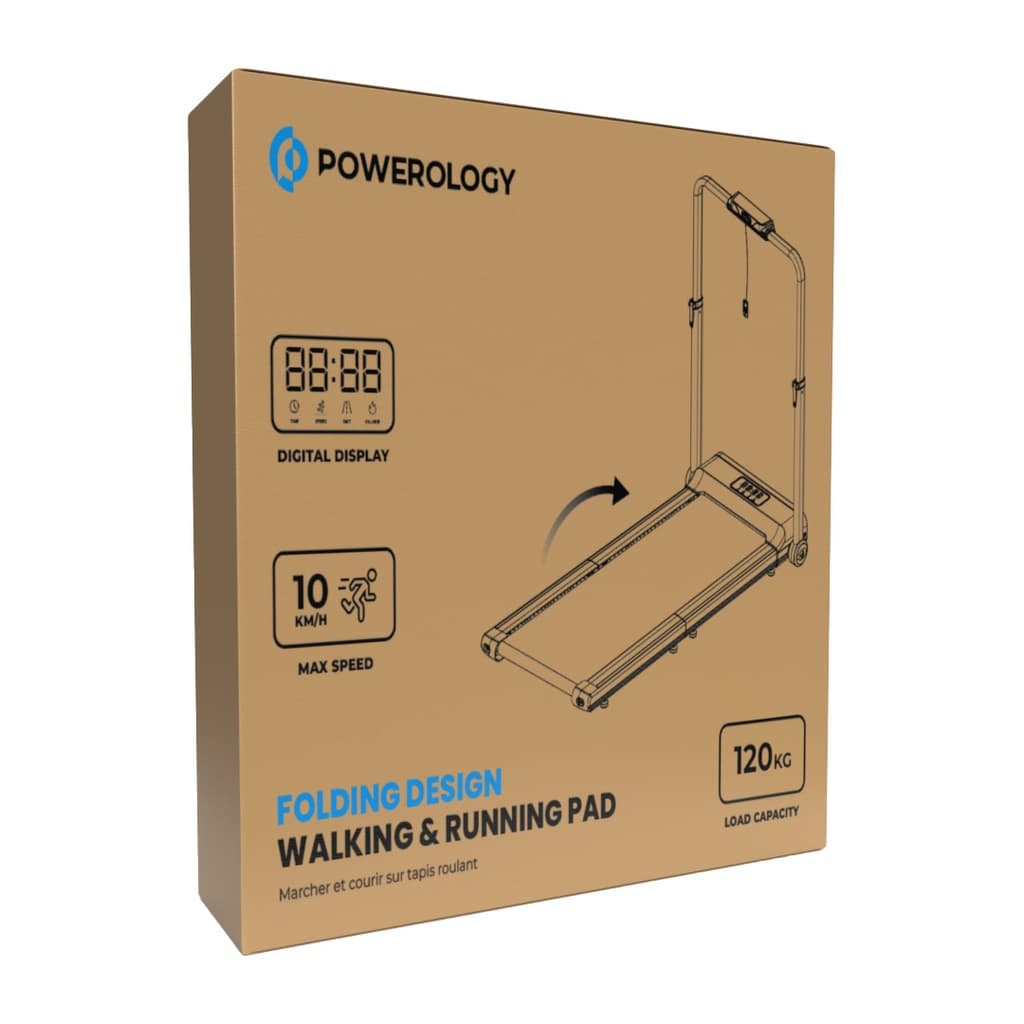 تردمیل تاشو شیائومی با برند Powerology با سرعت 10 کیلومتر بر ساعت و تحمل وزن ۱۲۰ کیلوگرم — تصویر ۳