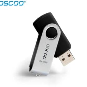 OSCOO 008U USB2.0 Flash Memory-32GB نقره ای مشکی (گارانتی پاسارگاد) — تصویر ۳