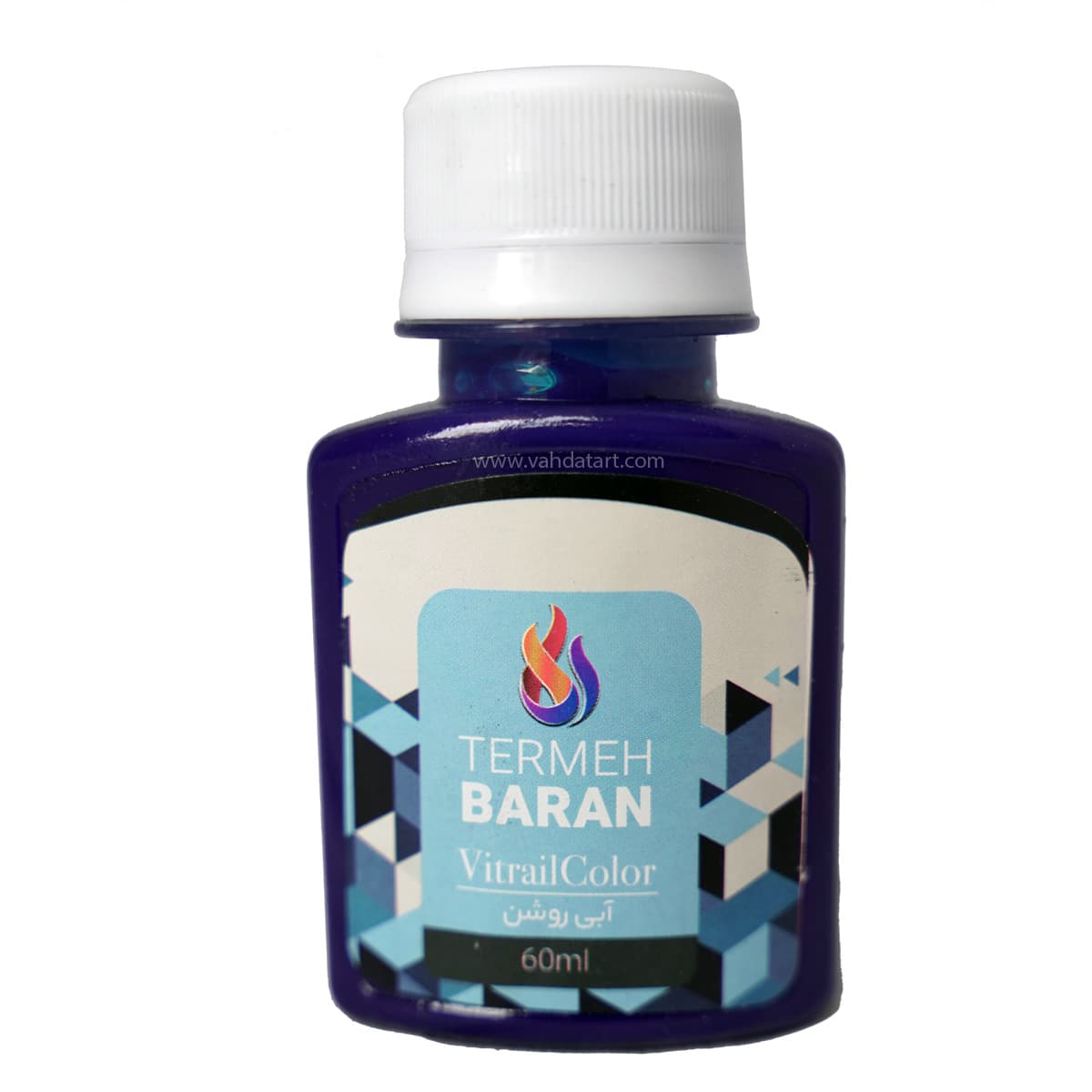 رنگ ویترای ترمه باران آبی روشن 60 میل
