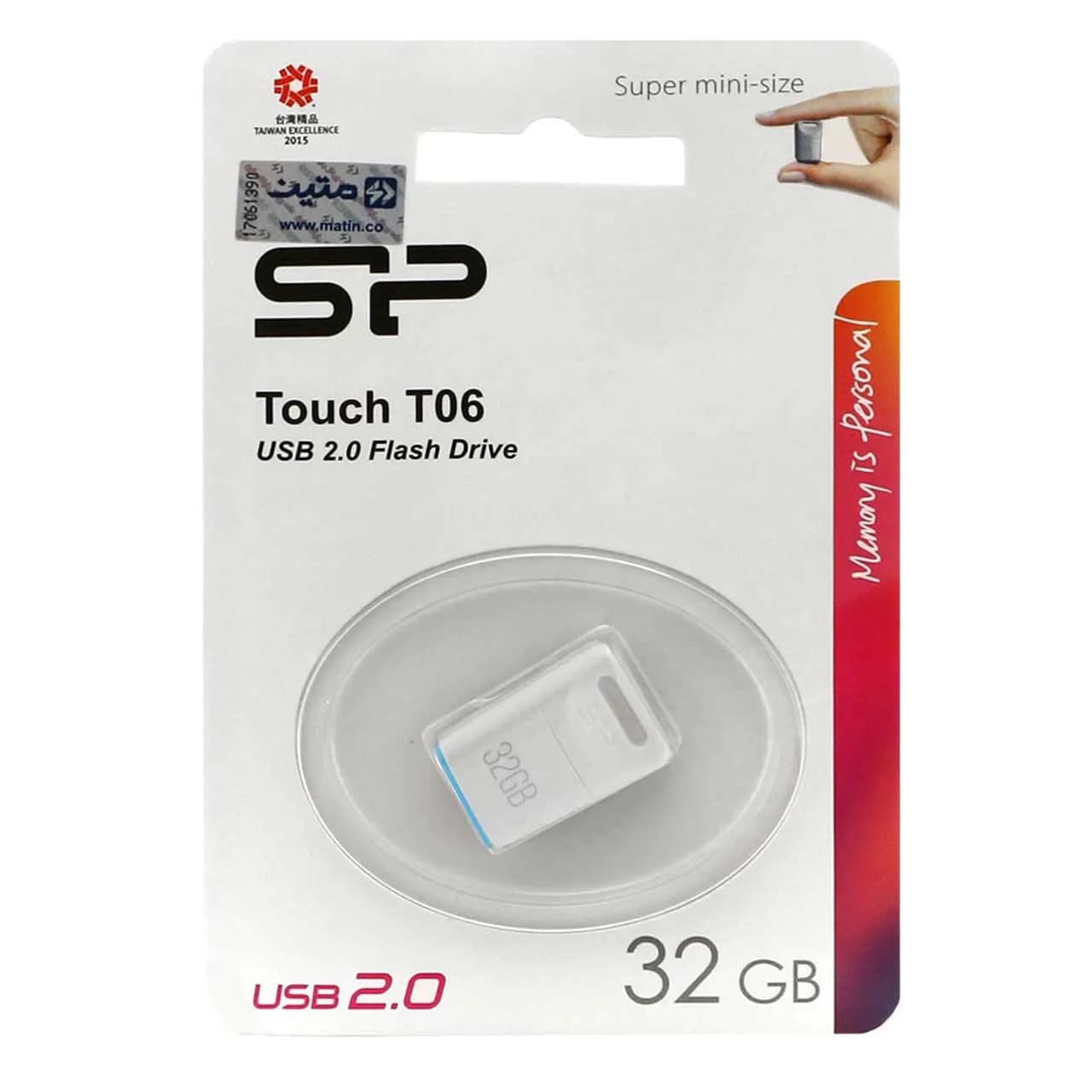 Silicon Power Touch T06 USB2.0 Flash Memory-32GB (گارانتی متین) سفید