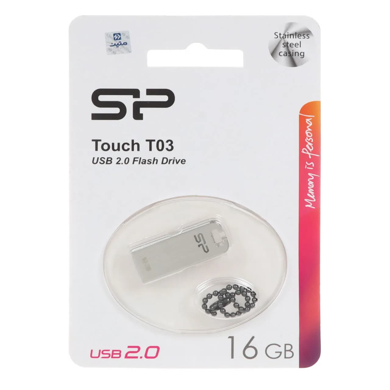 Silicon Power Touch T03 USB2.0 Flash Memory- 16GB (گارانتی متین)