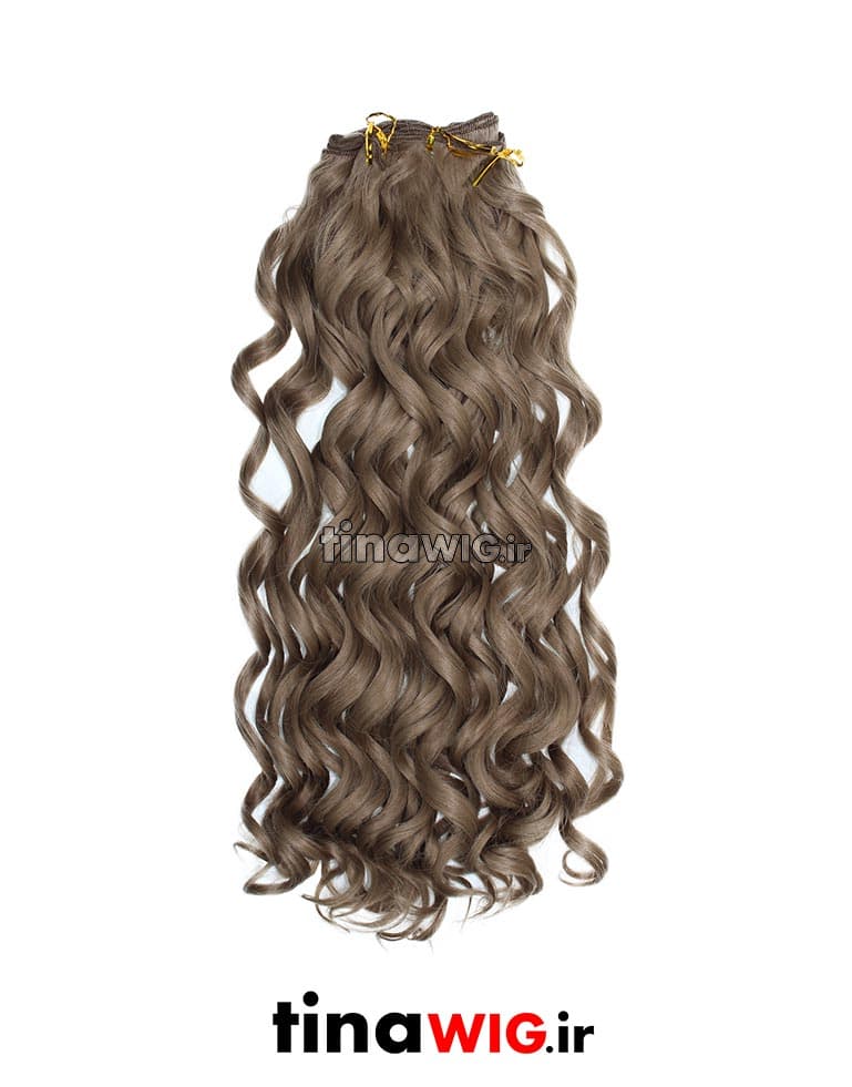 موی متری حالت دار سر دوخت نسکافه ای 18T