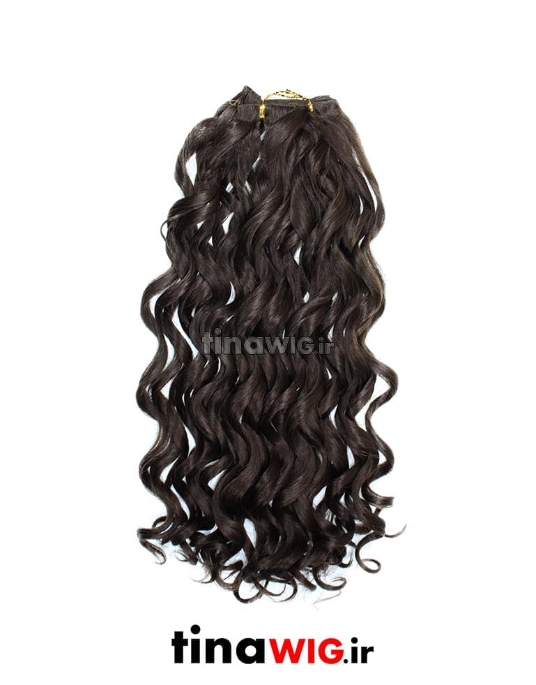 موی متری حالت دار سر دوخت قهوه ای کد 8