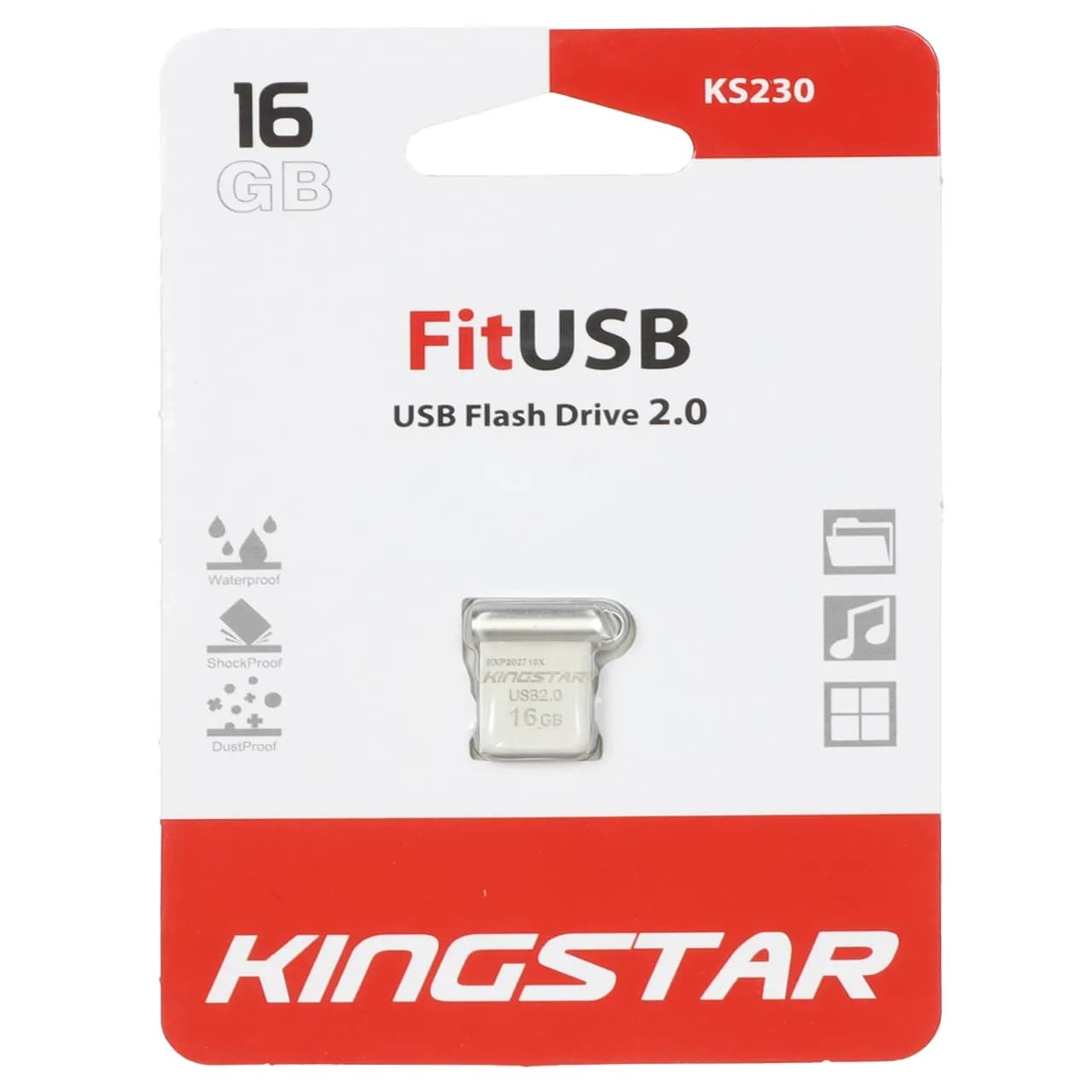 KingStar Fit KS230 USB2.0 Flash Memory-16GB (گارانتی متین)