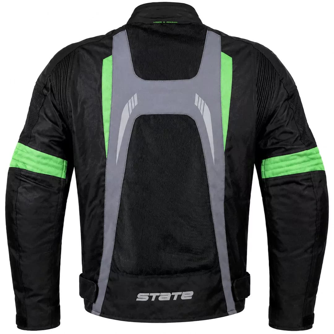 کاپشن تابستانی استیت مدل ترونیک نت BLACK GREEN — تصویر ۲