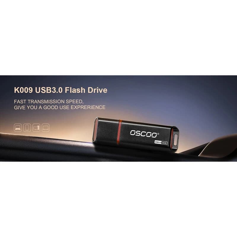 OSCOO K009 Scorpio USB3.0 Flash Memory – 32GB مشکی (گارانتی پاسارگاد) — تصویر ۲