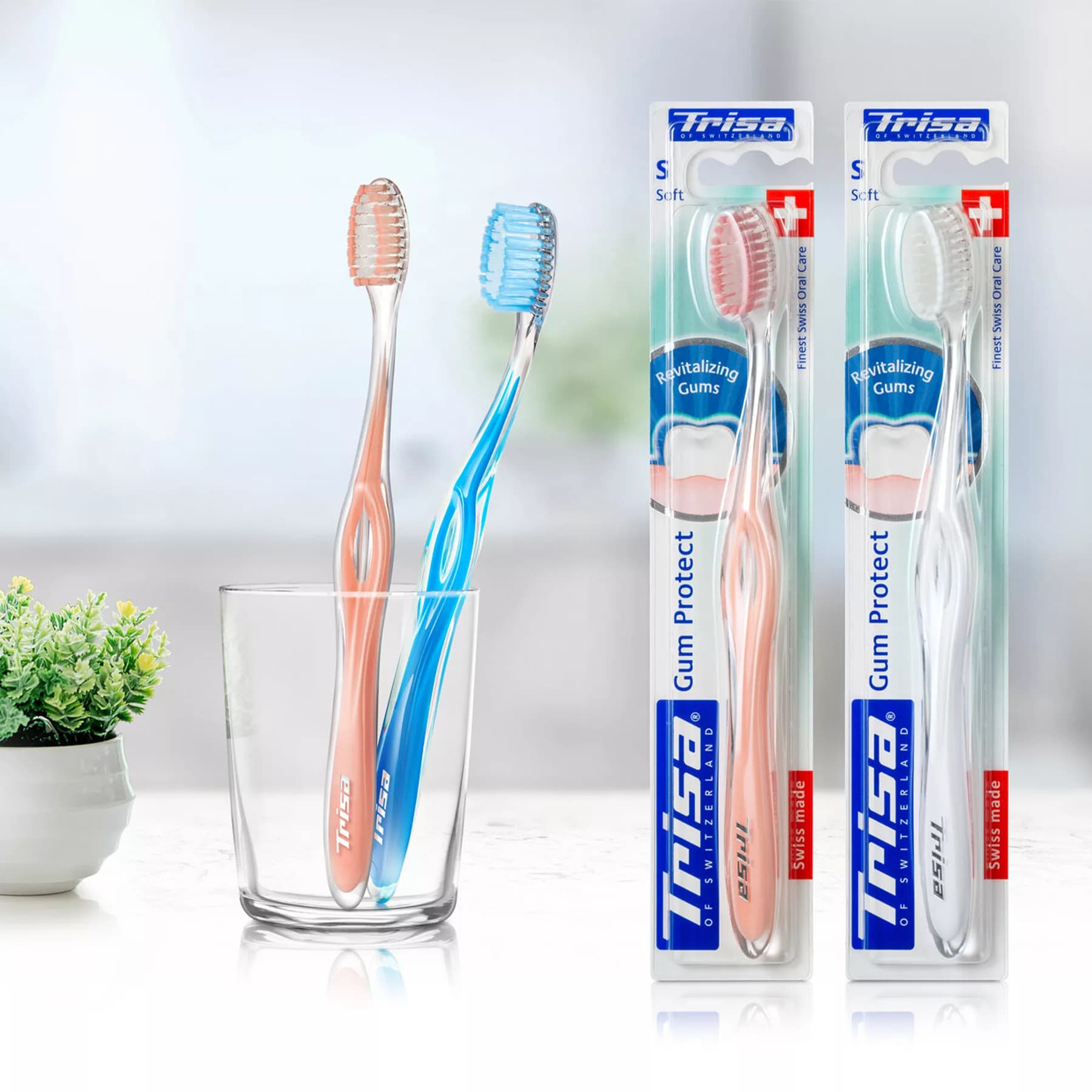مسواک تریزا مدل gum protect با برس نرم — تصویر ۳