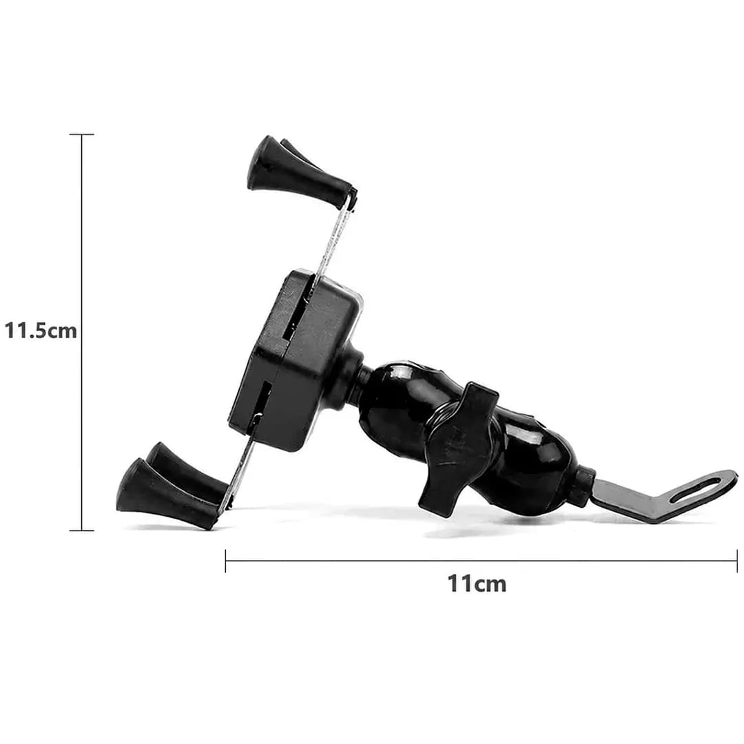 هولدر موبایل خرچنگی زیر آینه ای مدل BLACK — تصویر ۴