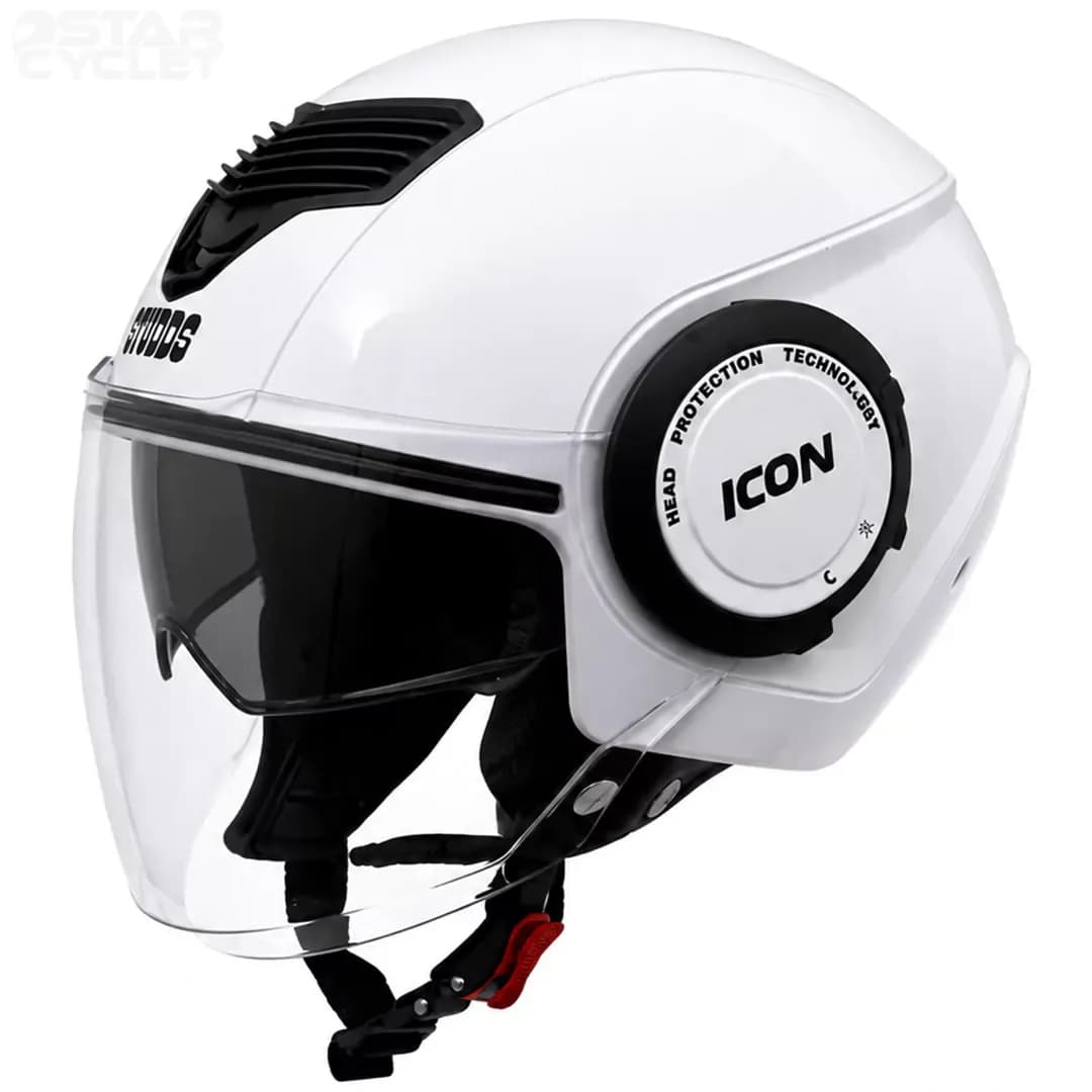 کلاه کاسکت بدون فک استادز مدل iCON WHITE