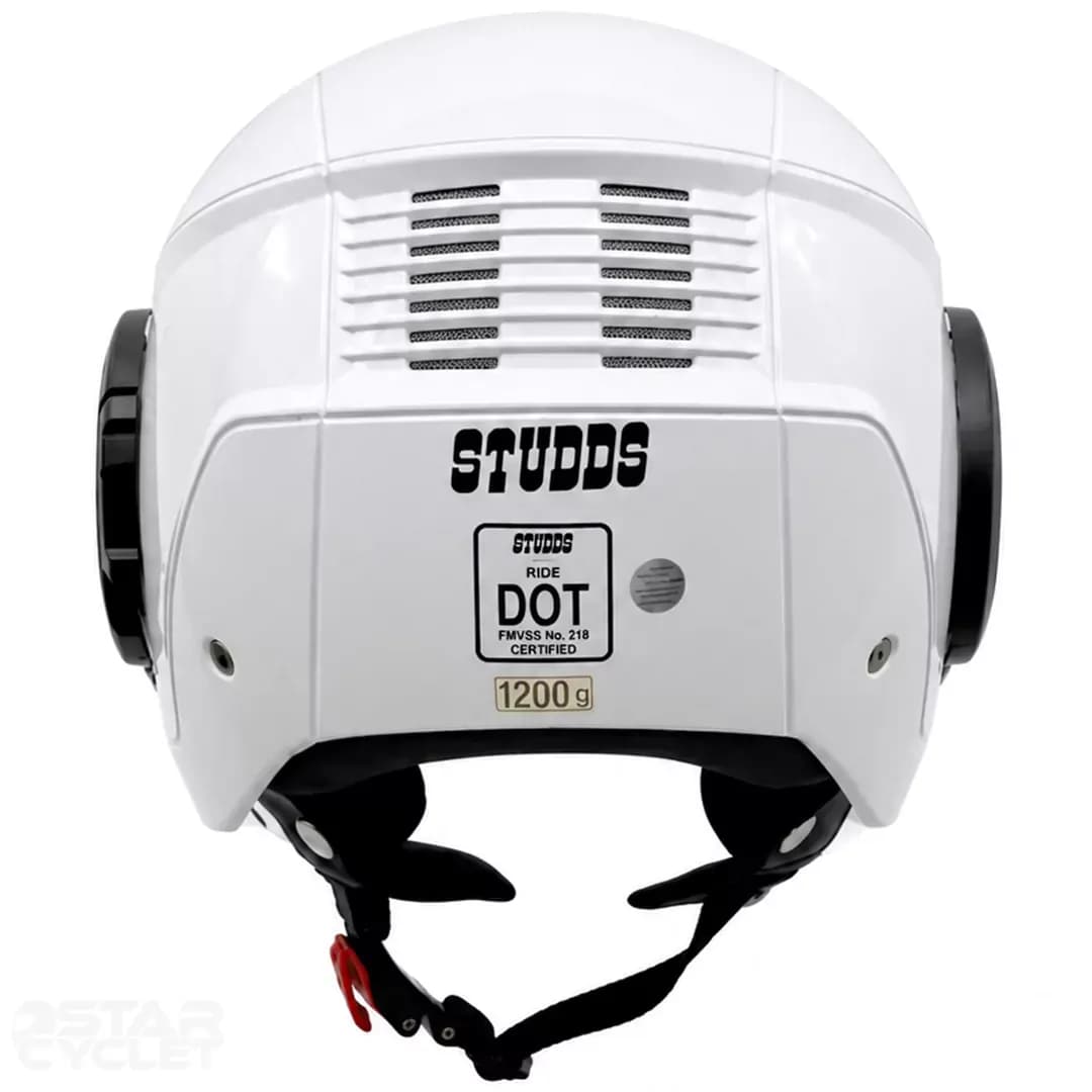 کلاه کاسکت بدون فک استادز مدل iCON WHITE — تصویر ۴