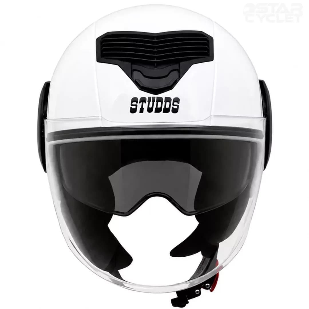 کلاه کاسکت بدون فک استادز مدل iCON WHITE — تصویر ۳