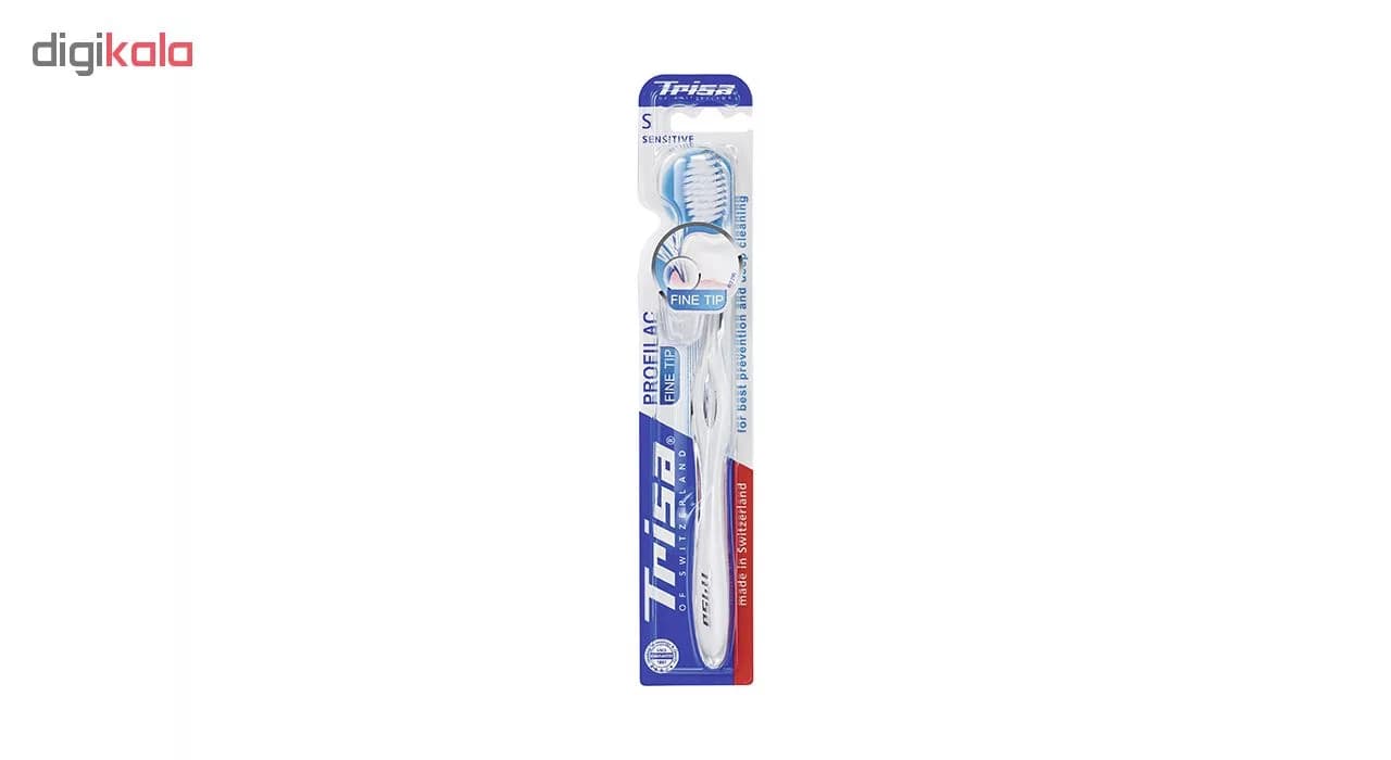 مسواک تریزا مدل Profilac Fine Tip Sensitive با برس نرم — تصویر ۲
