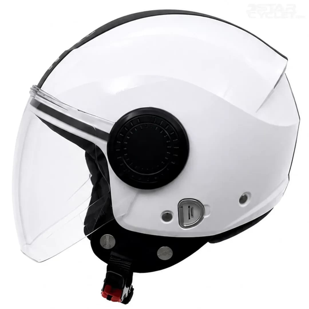 ‏کلاه کاسکت بدون فک استادز مدل URBAN SUPER WHITE BLACK LINE — تصویر ۲