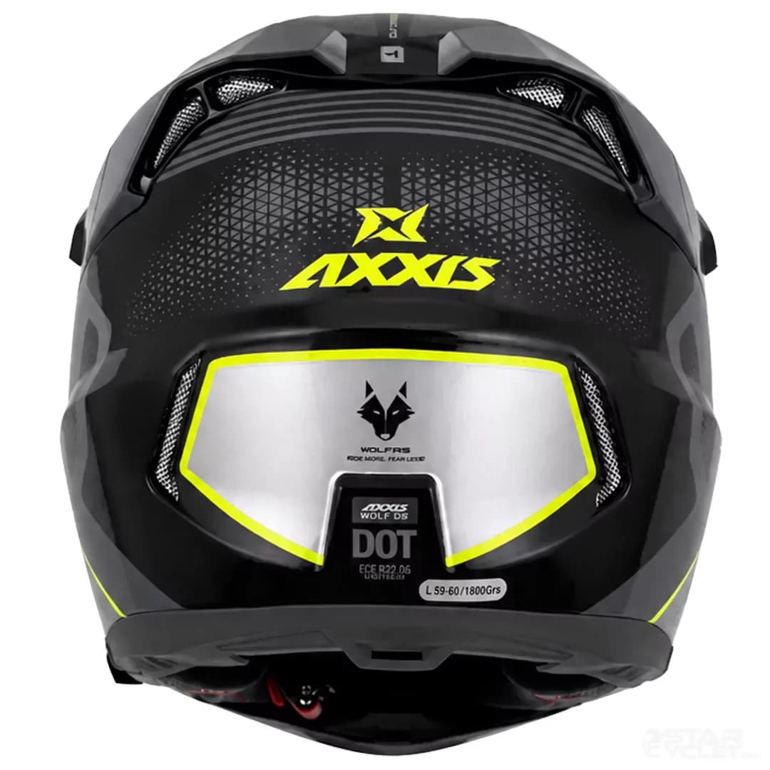 کلاه کاسکت ادونچری اکسیس مدل WOLF DS ROADRUNNER B2 GRAY BLACK — تصویر ۵