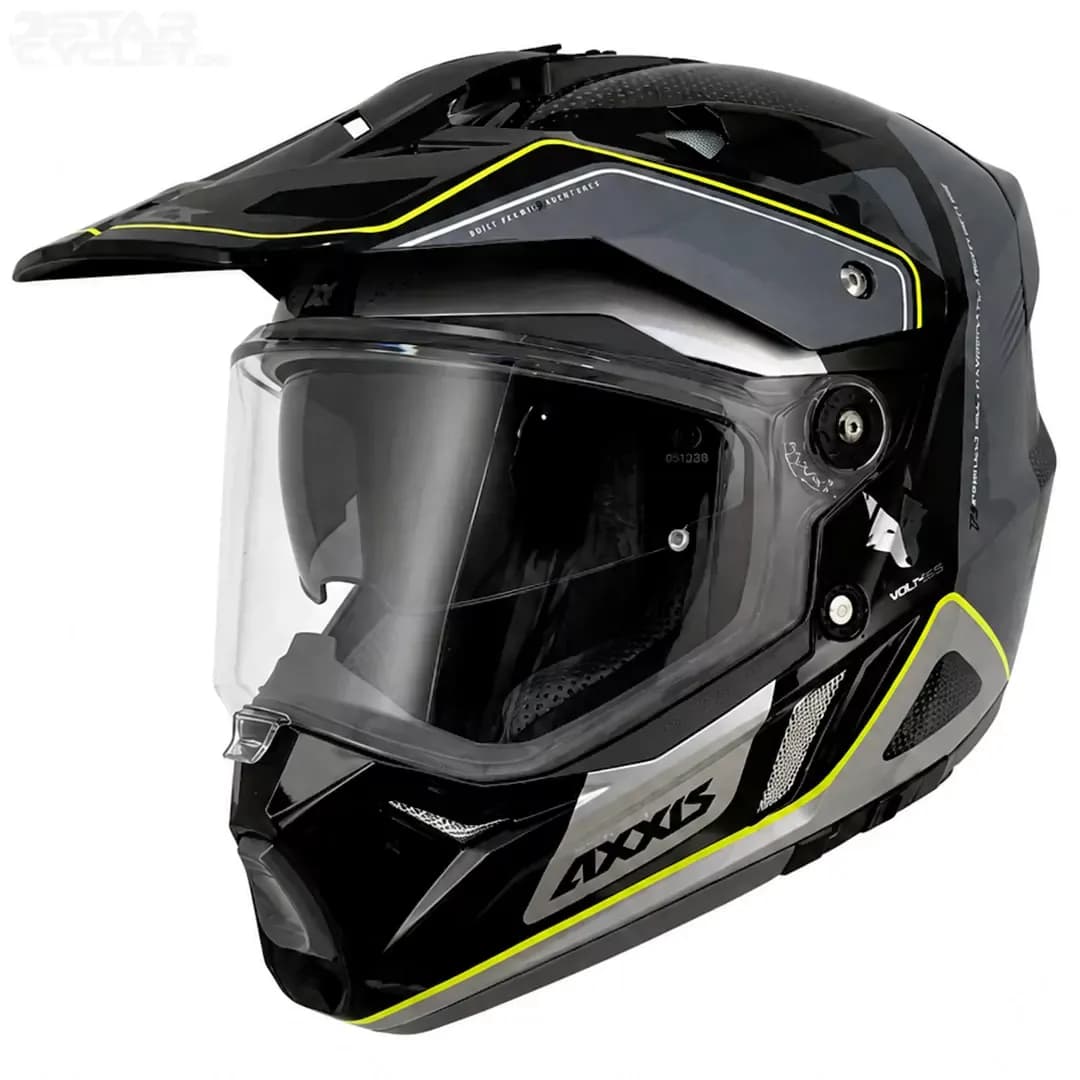 کلاه کاسکت ادونچری اکسیس مدل WOLF DS ROADRUNNER B2 GRAY BLACK