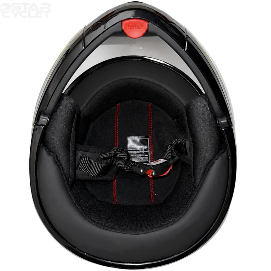 کلاه کاسکت فک متحرک استادز مدل NINJA ELITE BLACK PHOSPHORIC WHITE — تصویر ۷