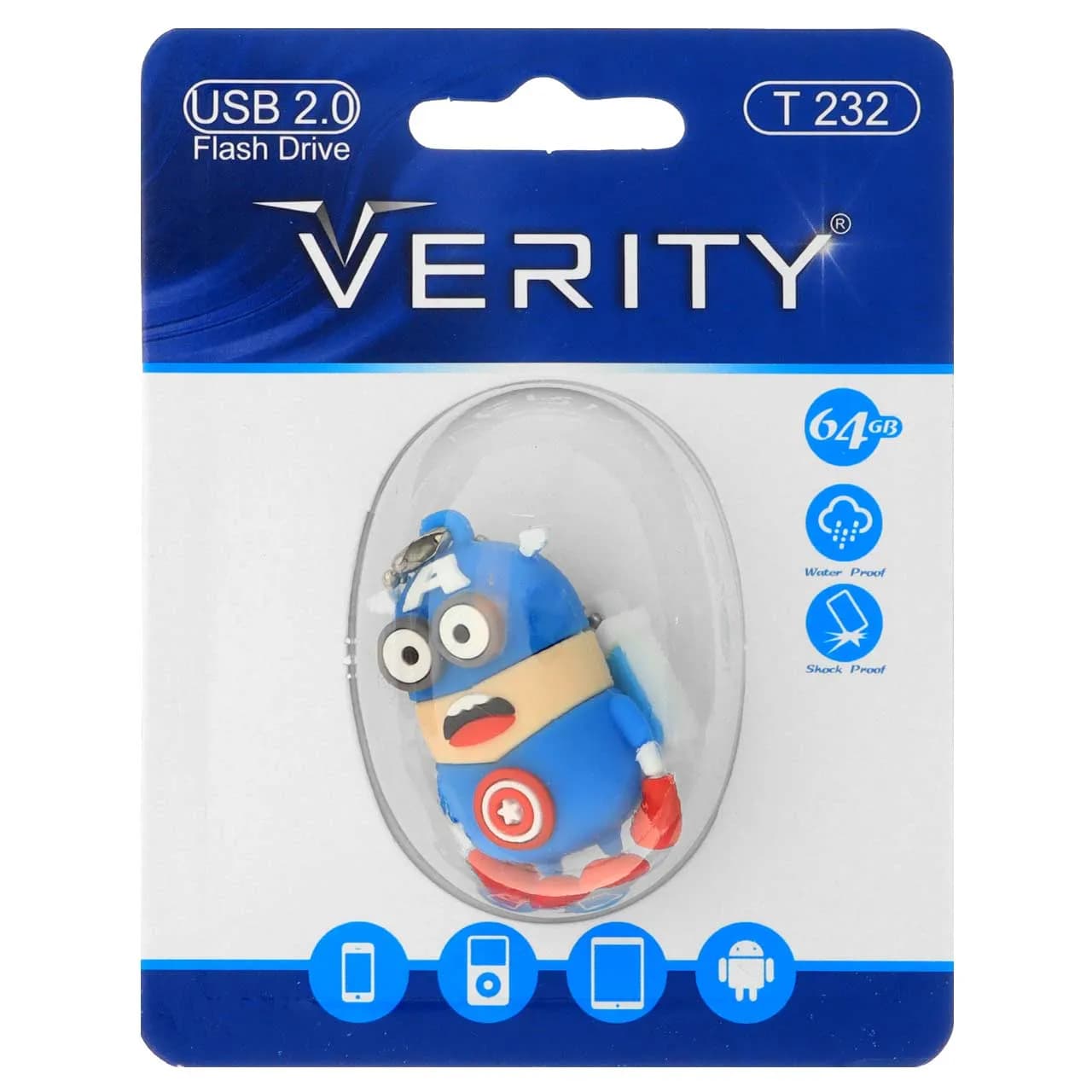 Verity T232 USB2.0 Flash Memory – 64GB – (گارانتی آسان سرویس) عروسکی