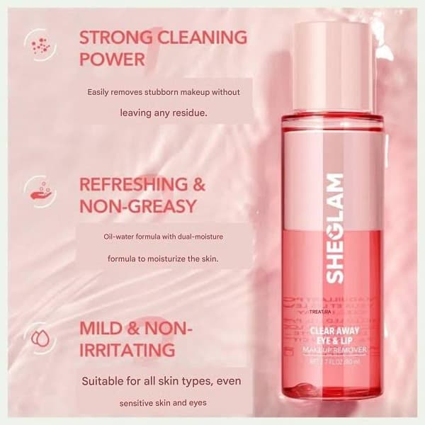 پاک کننده آرایش چشم و لب CLEAR AWAY شیگلم SHEGLAM — تصویر ۳