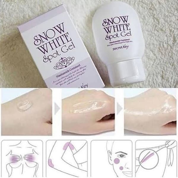 ژل روشن‌ کننده لکه‌ های پوستی سیکرت کی Secret Key Snow White Spot Gel — تصویر ۳